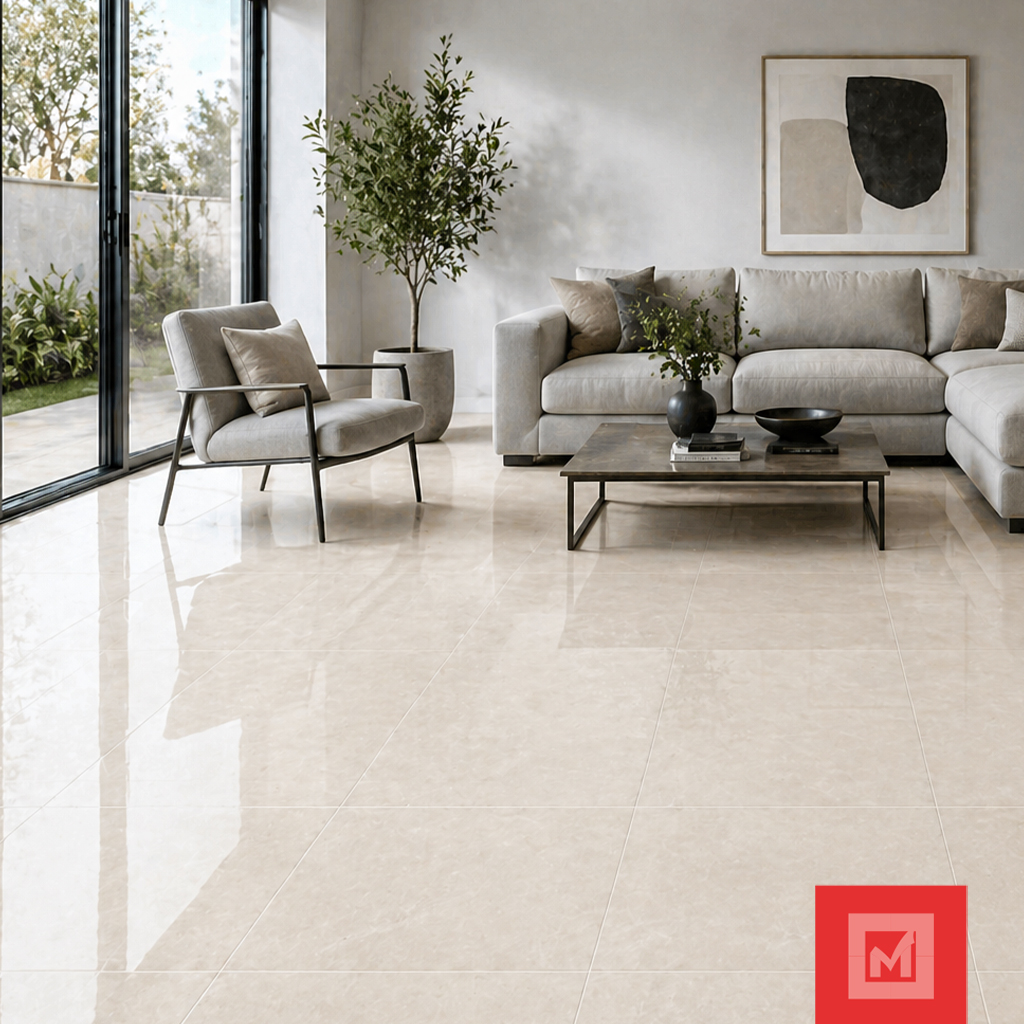 Imagen de Piso Cerámico Altar Stone Glossy Beige 44x44 1